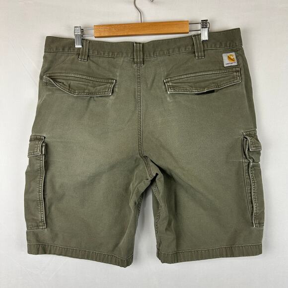 Carhartt Rugged Flex Relaxed Canvas Cargo Work Short Tarmac 10" Inseam Size 38 - Picture 7 of 10